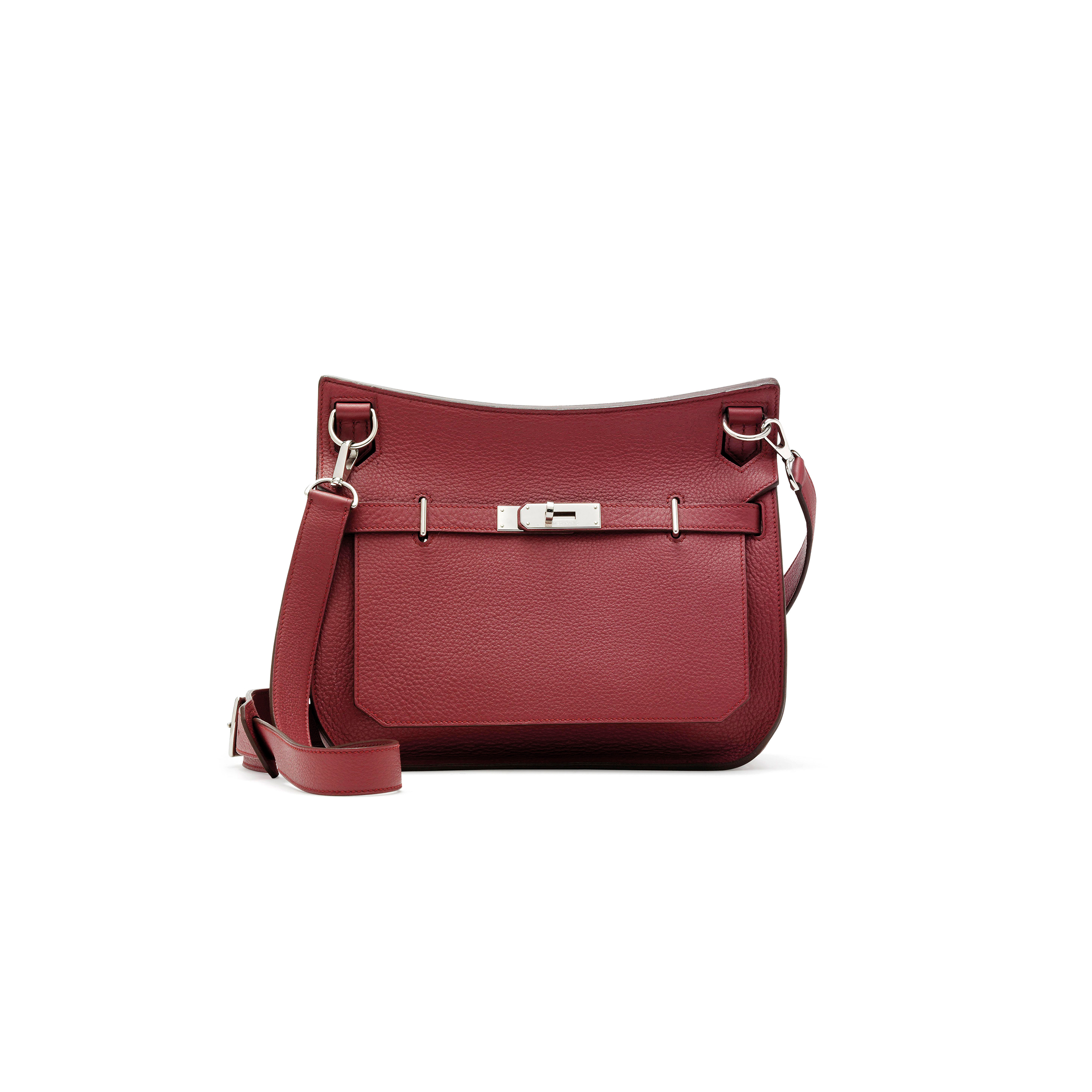 HERMÈS MASTER A BOIS DE ROSE LEATHER JYPSIERE BAG (28*22*12cm) 